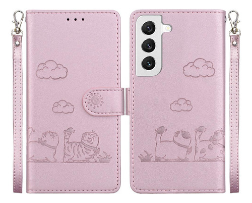 Funda Abatible For Samsung Galaxy S22 Plus Cat Rfid De