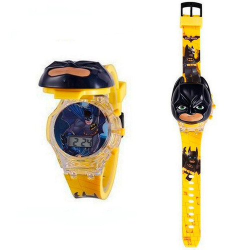 Reloj Niños Digital Luces Sonido Tapa Infantil Batman