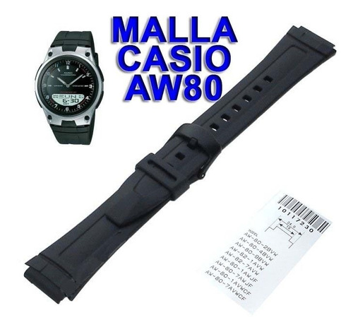 Malla Casio Aw80 Original Colocacion Sin Cargo Centro