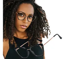 Comprar Lentes Computadoras Mujer Moda Anti Luz Azul Ojo De Gato Color Negro Brillante