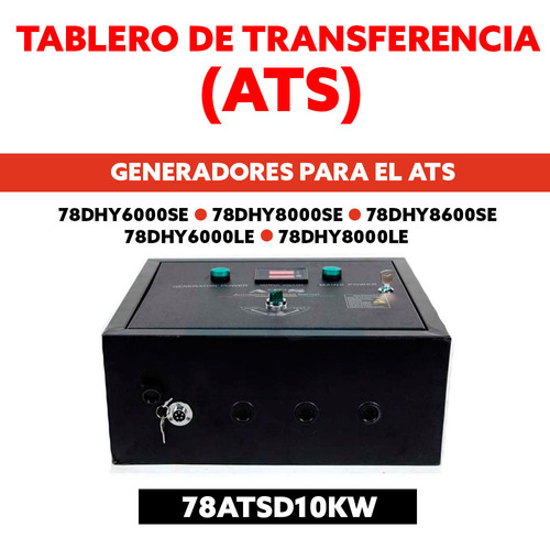 Tablero De Transferencia (ats) Hyundai  Mod:78atsd10kw