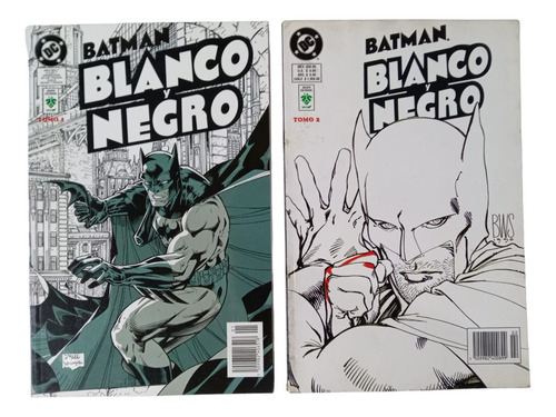 Batman Blanco Y Negro. Tomo 1 Y 2. Dc Comics. Editorial Vid.