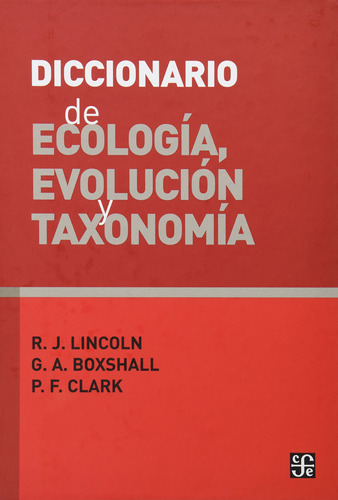 Diccionario De Ecologia Evolucion Y Taxonomia 915u0