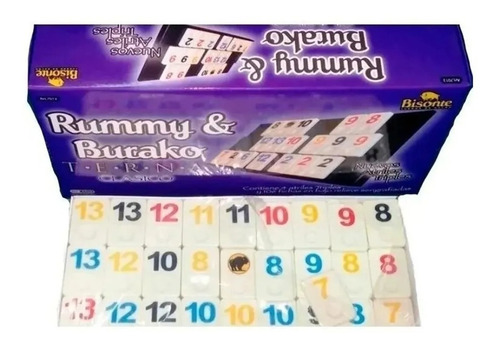 Rummy Burako Terma Clasico 106 Fichas Serigrafiadas