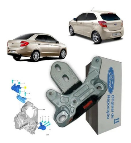 Coxim Cambio Superior Esq Original Ford Ka 1.0 3 Cil 2014