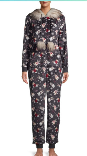 Mameluco Onesie Pijama Perritos Navidad Mediano Fur Secret T (Usado)