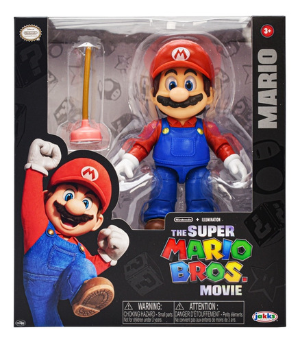 Super Mario Bros Movie Mario Con Bomba 12cm Jakks Pacific