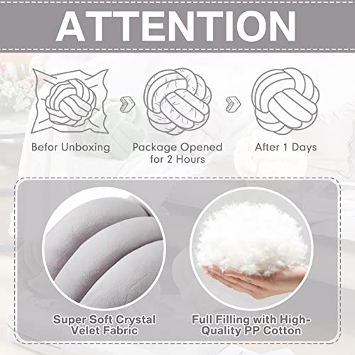 Almohadas Decorativas Redondas De Felpa Para Sofá, 2 Unidade