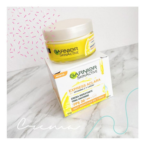 Crema Facial Garnier Express Aclara 51gr