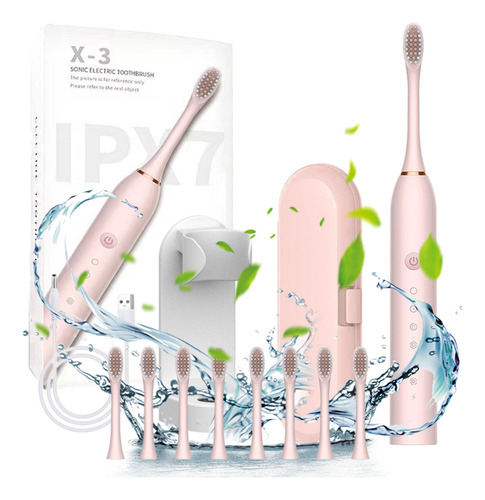 Cepillo De Dientes Eléctrico Y Con 8 Cabezales De Cepillo Co
