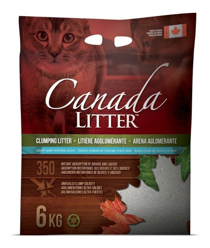 Piedritas Sanitarias Gatos Aglutinantes Canada Litter 6kg 