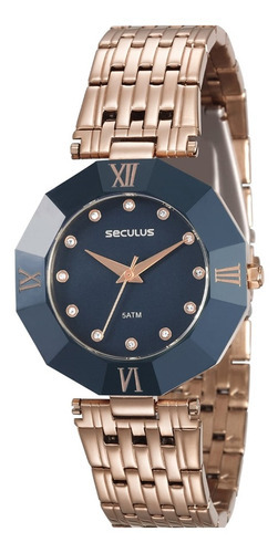 Relógio Seculus Feminino Classic Rose Gold 23529lpskrq8