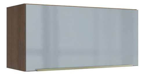 Alacena Gabinete Superior Cocina Madesa Lux 1 Puerta 70cm Color Rústico/Gris