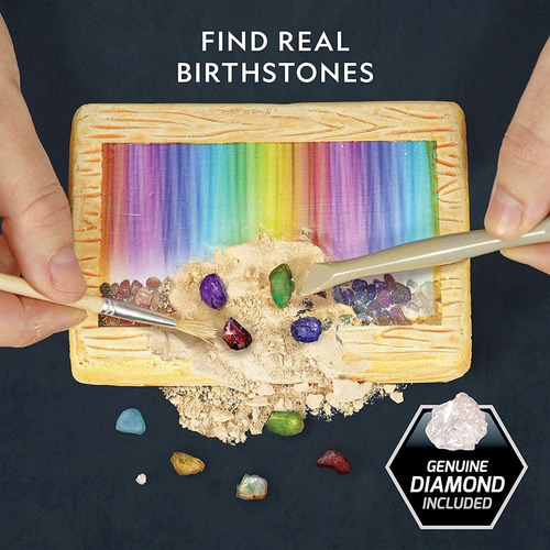 Kit De Excavación De Piedra Natal Con 12 Piedras Genuinas