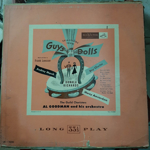 Vinilo Audrey Marsh Ray Charles Al Goodman Guys And Doll Cl2