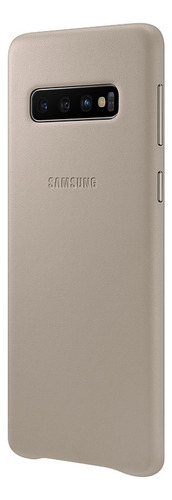 Funda Celular Samsung Galaxy S10 Leather Cover Gris Gris Lisa
