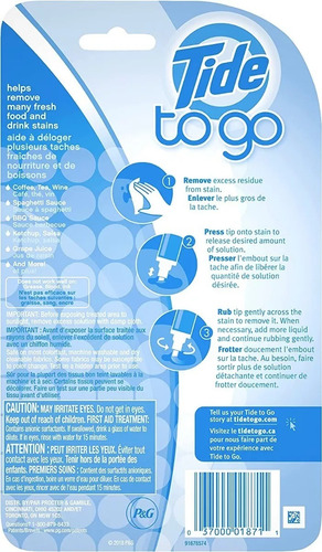 Kit Caneta Tide To Go Removedor Manchas Instantâneo