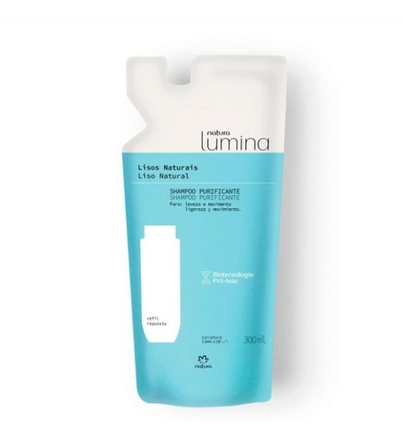 Repuesto Shampoo Purificante Cabelo Liso Lumina Natura