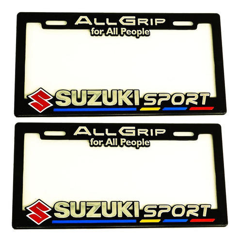  Portaplacas Premium Suzuki Sport Juego 2 Piezas