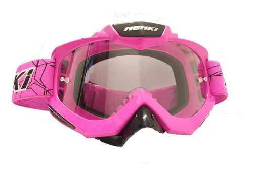 Antiparra Motocross Nenki Nk-1016 Modelo Basico Indumentaria Armazón Rosado