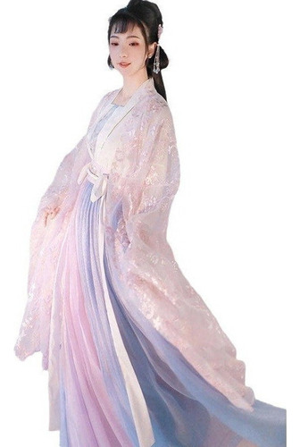 Vestido Retro De Hada De Estilo Antiguo Chino Femenino Hanfu