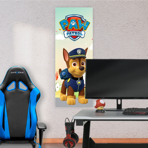 Cuadro Grande 30x80 Cm Pelis Paw Patrol Animeras