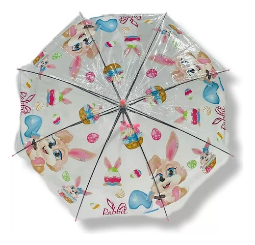 Paraguas Sombrilla Infantil 50cm Transparente Animalitos 