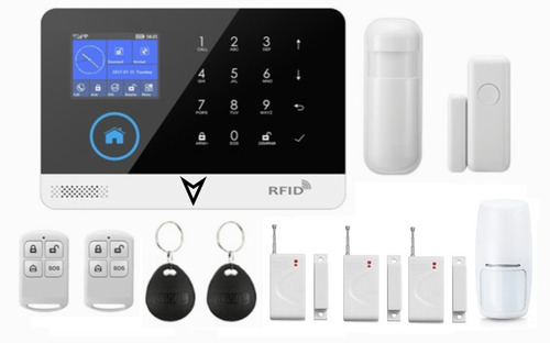Alarma Touch Casa Negocio Lcd Color Wifi Gsm Tuya Smart 6sen