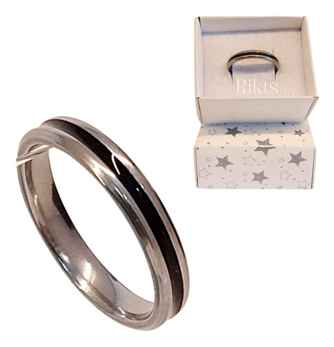 Alianza Esmaltada Hombre Mujer Anillo Amistad Pareja Regalo
