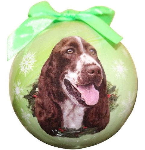 Springer Spaniel Navidad Ornamento Irrompible A Prueba De Ba