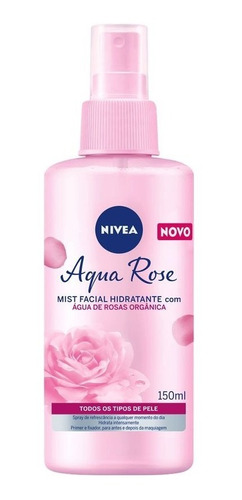 Mistura Facial Hidratante Nivea Aqua Rose 150ml