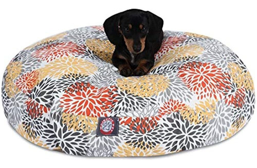 Cama Pequeña Redonda Para Mascotas Majestic Pet Citrus Bloom