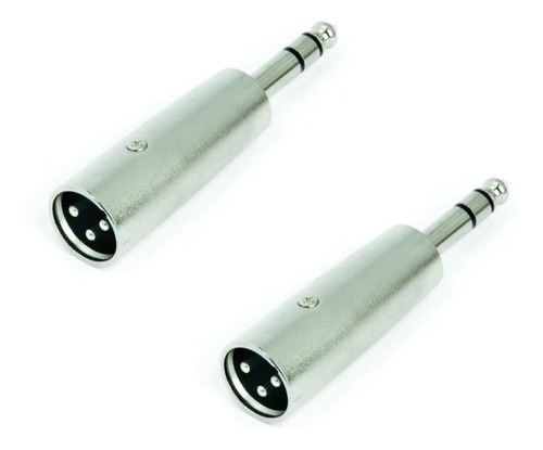 Plug Adaptador Xlr Cannon Macho Para P10 Stereo Kit C/2