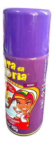 Tinta Temporária Spray Para Cabelo - Roxo- 120ml - 02 Un