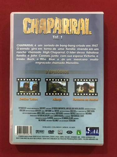 Dvd - Chaparral Volume 1 - David Dordot - Mark Slade - Semi (Usado)