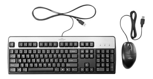 Kit Hp 631341-b21 Mouse Y Teclado Usb Alambrico