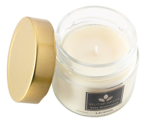 Vela Aromática Premium Lavanda 140g 30h Velitah Brasil