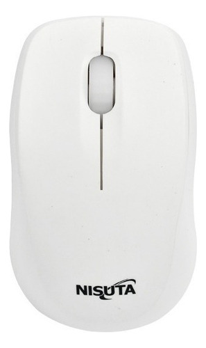 Mouse Nisuta Mini Inalámbrico 1600 Dpi 7 Colores Nsmow37 Color Blanco
