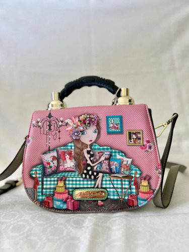 Nicole Lee Bolsa De Mano Color Rosa, Original, Bonito, Lindo