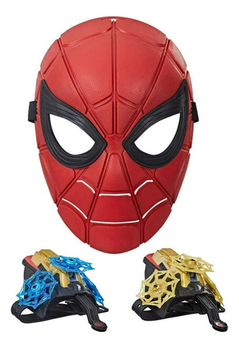 Spider-man Equipo De Acción Máscara Action Armor Set Hasbro