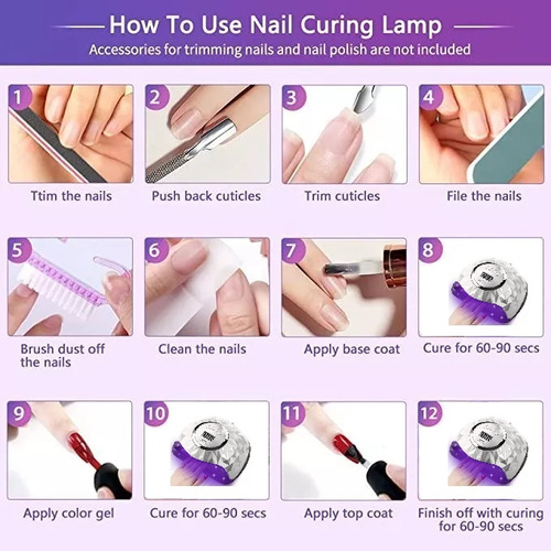 Lámpara De Uñas Profesional Más Rápido 248w/60led Uv Sun Y13 Color Plateado
