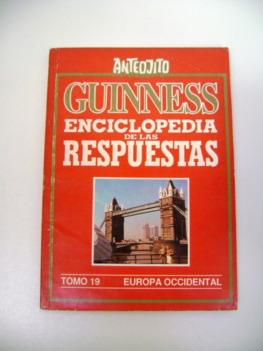 Anteojito Enciclopedia Guinness Tomo 19 Europa Año 91 Boedo