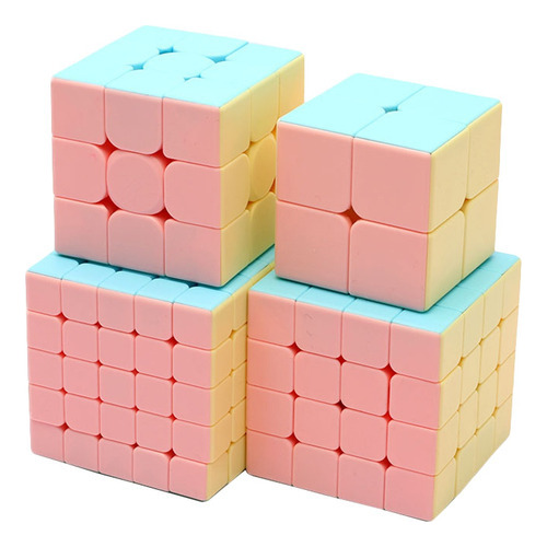 Paquete De 4 Cubos Rubik 2x2 3x3 4x4 5x5