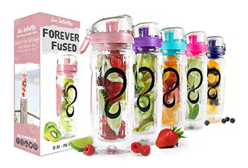 Vive Infinitamente 32 Oz. Botellas De Agua Para Infusor