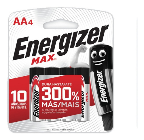 Pilas Energizer Doble Aa X4 Max Original 