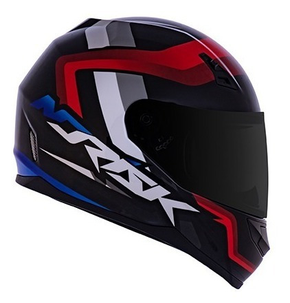 Imagem 2 de 4 de Capacete Norisk Ff391 Void Preto Vermelho Azul Lançamento Nf