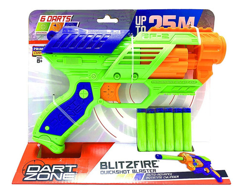 Pistolas dart zone blitzfire quickshot blaster single