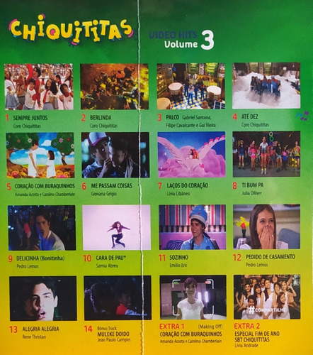 Chiquititas Video Hits Vol 3 Dvd Original Lacrado