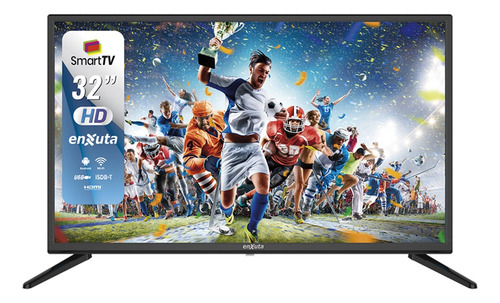 Smart TV Enxuta TV Smart HD Series LEDENX1232SDF2KA Android Nougat HD 32" 110V/240V