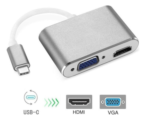 3 En 1 Mini Puerto De Visualización Dp A Hdmi Dvi Vga
